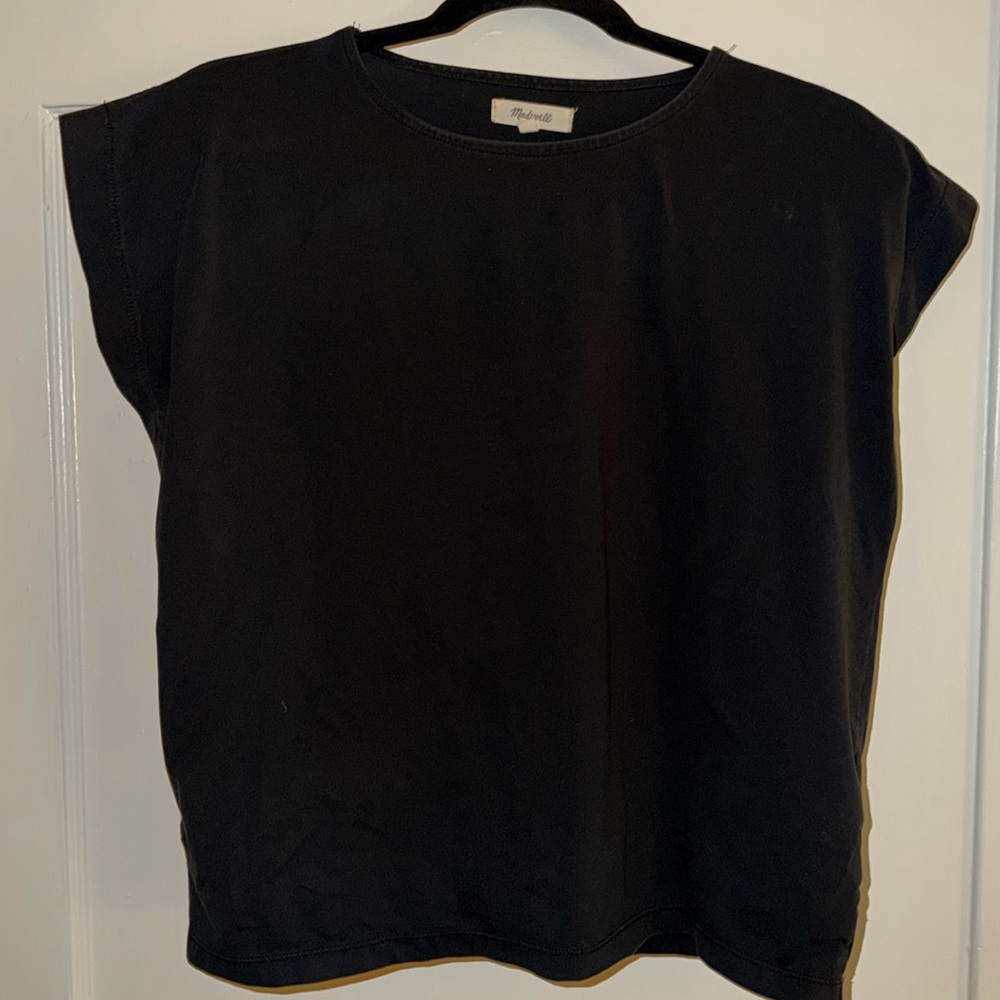 Black Madewell cotton blouse